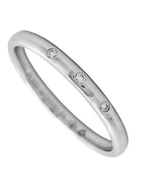 Chanel Band Ring Platinum With Diamond #312456C86B